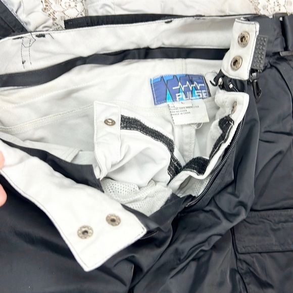 PULSE | 🏂⛷Black Removable Lining Multi-Pockets Ski Snowboard Pants - Picture 10 of 11